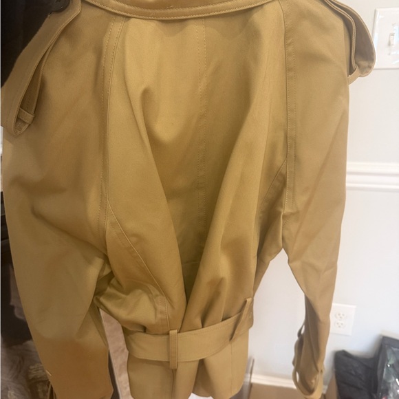 Frame Denim Tan Double-Breasted Trench Coat - Picture 3 of 4